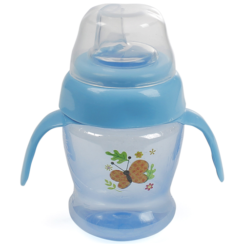 Bán Cốc tập uống có tay cầm Ami AM55402 150ml màu xanh