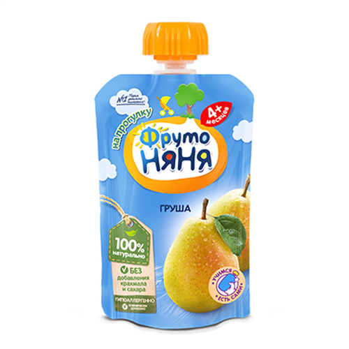 Bán Trái cây nghiền vị lê Fruto Nyanya (90g)