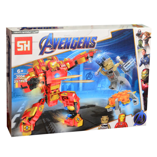 Bán Hộp lắp ráp Avengers người sắt 257pcs 3004