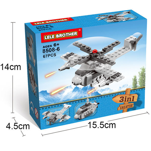Bán Bộ đồ chơi xếp hình Lele No.8508-6 - Máy bay 3 in 1
