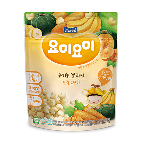 Bán Bánh gạo Organic Yummy Yummy chuối, bí đỏ, cà rốt 12M (25g)