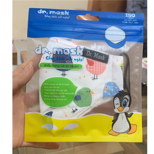 Bán Khẩu trang trẻ em vải 3D Dr. Mask