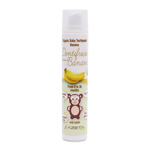 Bán Gel đánh răng AzetaBio Organic Baby vị chuối (0-36M)