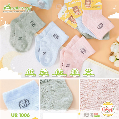 Bán Tất lưới Uala Rogo UR1006 (0-6M)