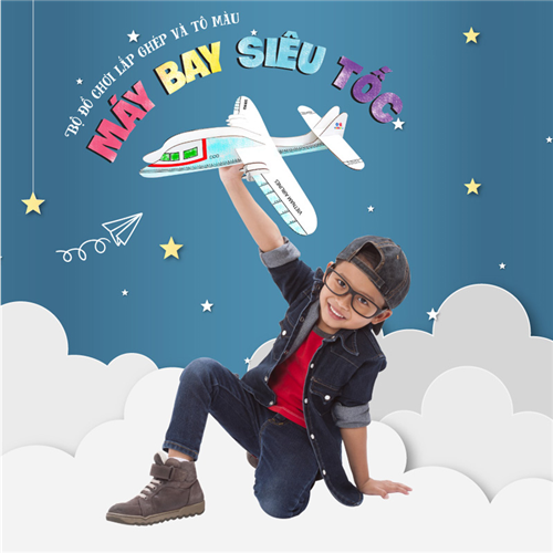 Bán Bộ đồ chơi lắp ghép và tô màu: Máy bay siêu tốc
