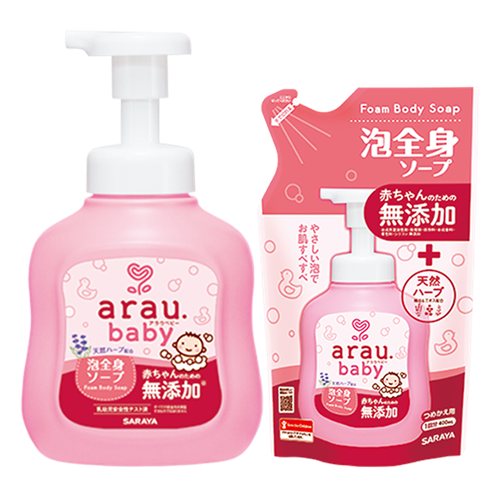 Bán Combo sữa tắm gội toàn thân Arau Baby 450ml (01 chai + 01 túi)