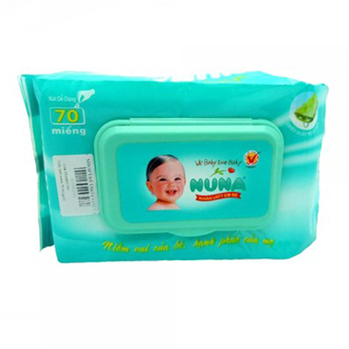 Bán Giấy ướt Nuna không mùi loại 70 tờ
