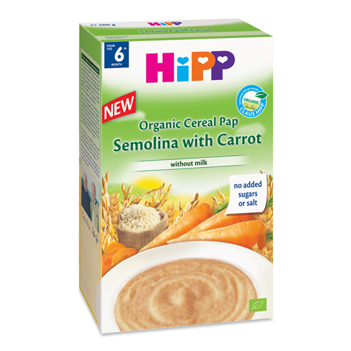 Bán Bột ngũ cốc HiPP Semolina và cà rốt (200g)