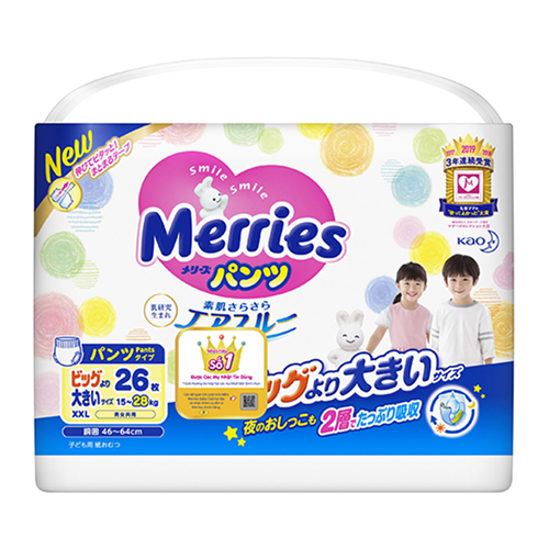 Bán Tã - Bỉm quần Merries XXL26 cho bé từ 15-28kg