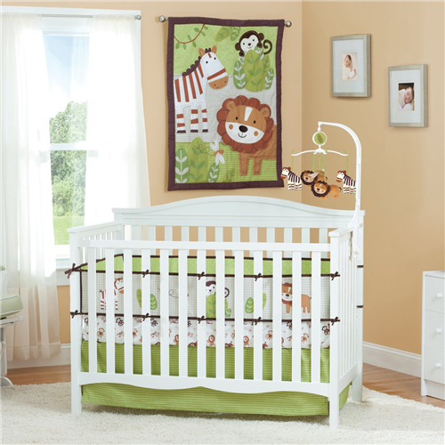 Bán Bộ ga gối quây cũi Summer Jungle Bubbies 67570