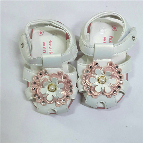 Bán Sandal mũi rọ bé gái đính cườm (1-3T)