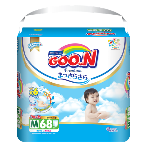Bán Tã - Bỉm quần GOO.N Premium M68 (7-12kg)