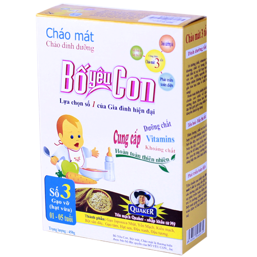 Bán Cháo mát bố yêu con số 3