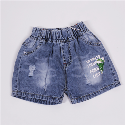 Bán Quần short jean bé trai in chữ (1-10T)
