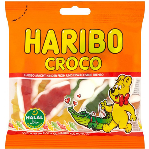 Bán Kẹo dẻo trái cây Croco Haribo gói 80g