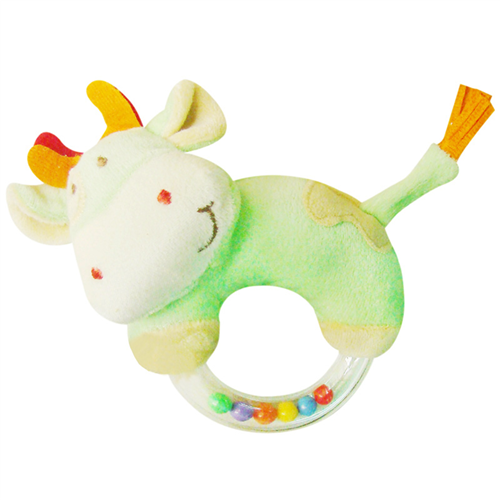 Bán Đồ chơi bông mềm tay cầm lục lạc con bò Winnie TO25V07