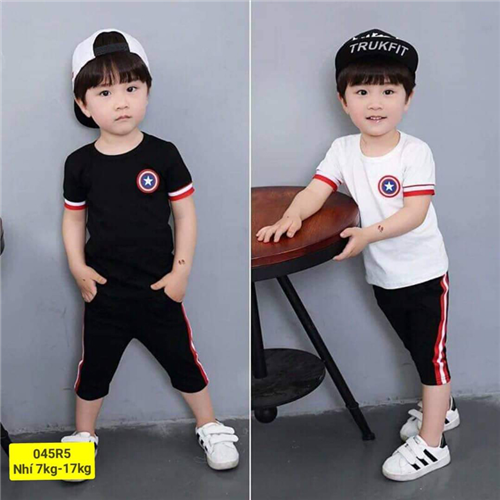 Bán Bộ quần áo bé trai cộc tay in hình sao (1-5T)