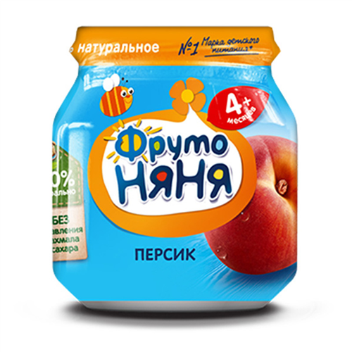 Bán Dinh dưỡng đóng lọ Fruto trái cây nghiền vị đào (100g)