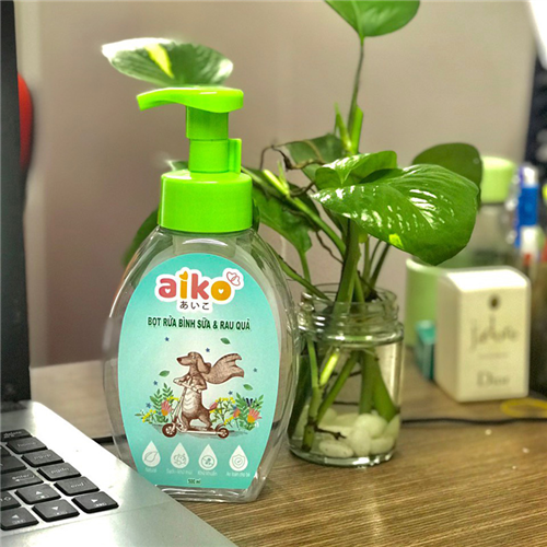 Bán Bọt rửa bình sữa và hoa quả Aiko (500ml)