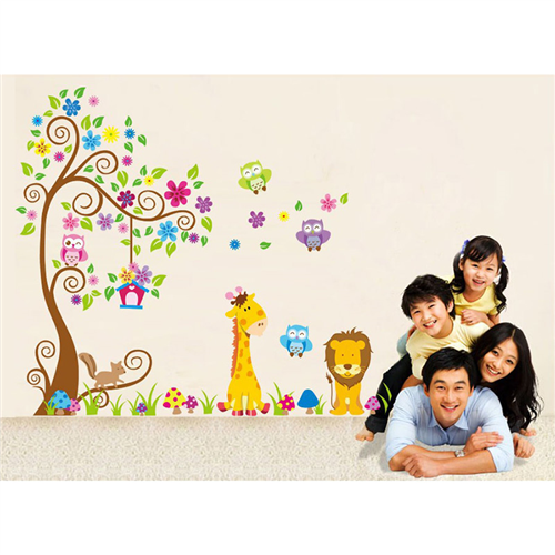 Bán Tranh dán tường sư tử nâu M120