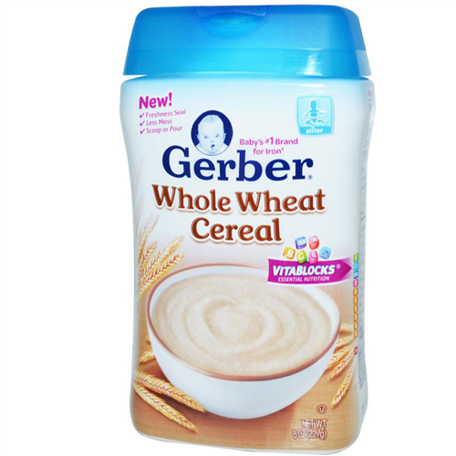 Bán Bột ăn dặm Gerber lúa mỳ Whole Wheat Cereal 227g