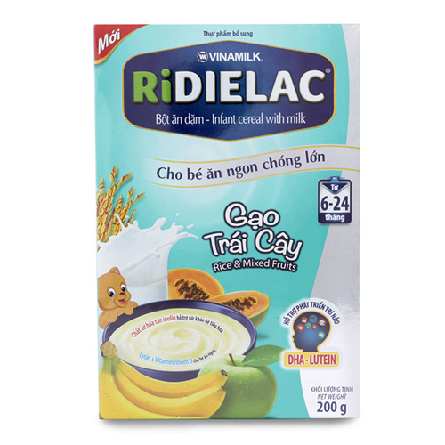 Bán Bột ăn dặm Ridielac gạo trái cây (200g)