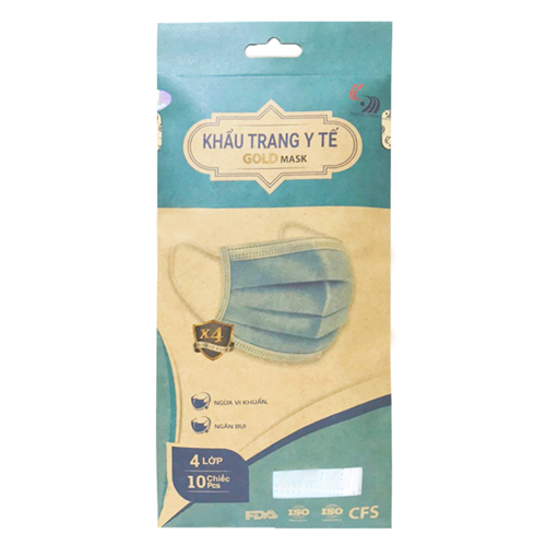 Bán Khẩu trang y tế 4 lớp cao cấp Gold Mask Trường Dương (10c/túi)