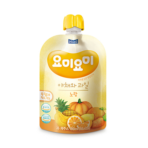 Bán Nước ép rau củ quả hữu cơ Yummy Yummy vàng 12M (100ml)