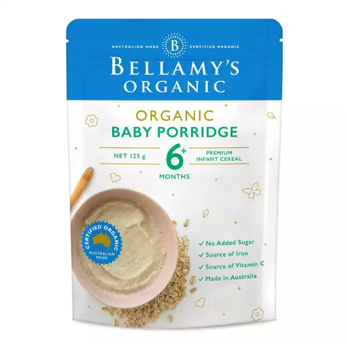 Bán Bột dinh dưỡng hữu cơ Bellamy's Organic yến mạch và gạo 125g (6M+)