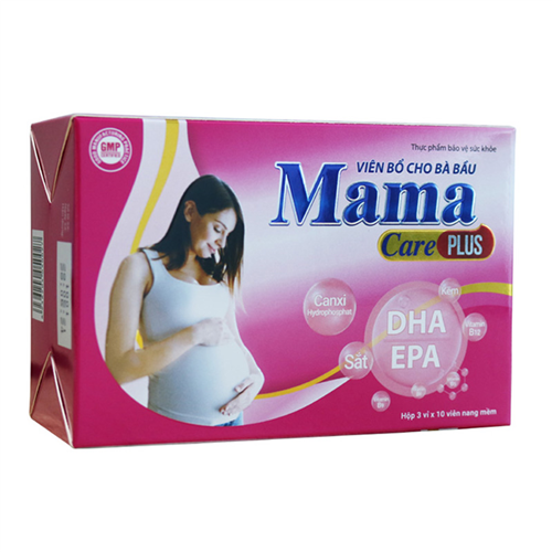 Bán Viên bổ cho bà bầu Mama Care Plus (hộp 3 vỉ x 10 viên)