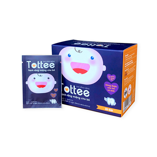 Bán Gạc răng miệng Tottee (25 gói/hộp)