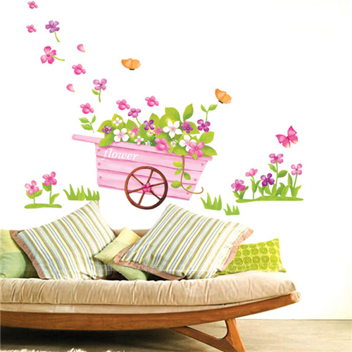 Bán Tranh dán tường xe hoa