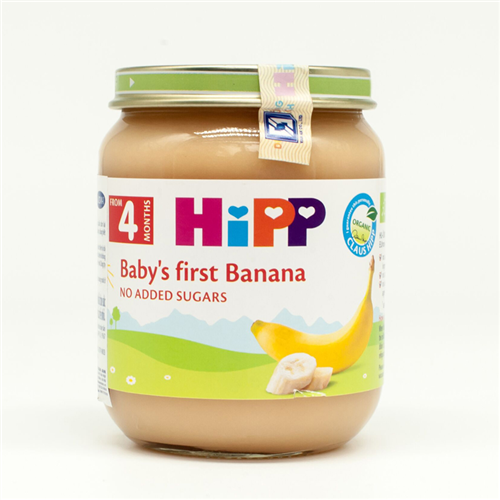 Bán Dinh dưỡng đóng lọ Hipp chuối ăn dặm khởi đầu 125g