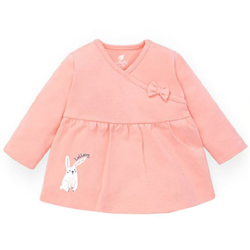Bán Áo bé gái chữ A cổ tim Lullaby NH118B (Hồng cam trơn)