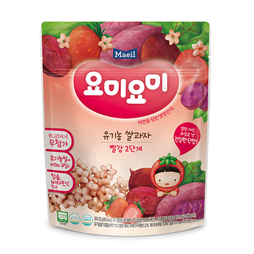 Bán Bánh gạo Organic Yummy Yummy dâu tây, khoai lang, củ cải đỏ 12M (25g)