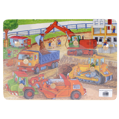 Bán Đồ chơi gỗ Toptoys - Tranh ghép công trường 98190