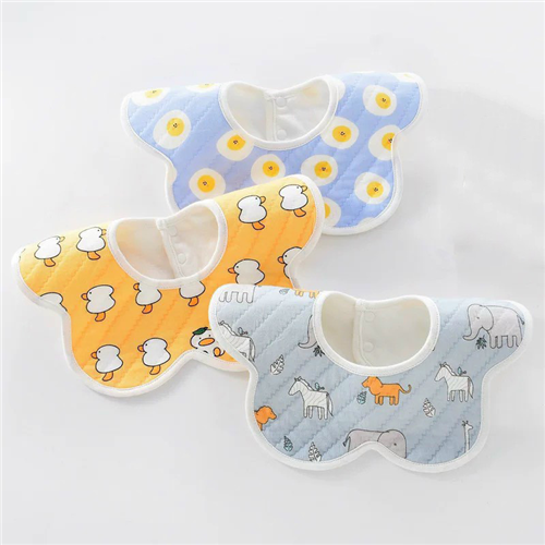 Bán Sét 3 yếm nỉ cổ tròn in hình cho bé (nhiều màu)