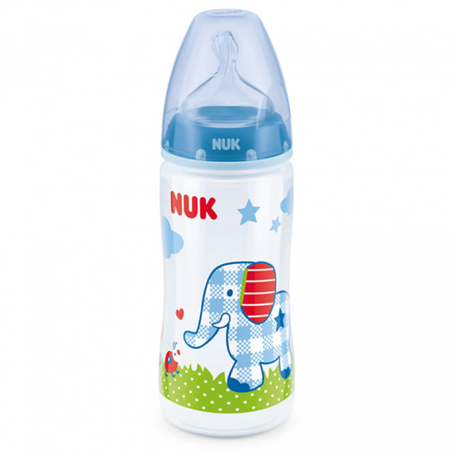 Bán Bình sữa cổ rộng Nuk 216175 300ml (nhựa PP, núm silicone)