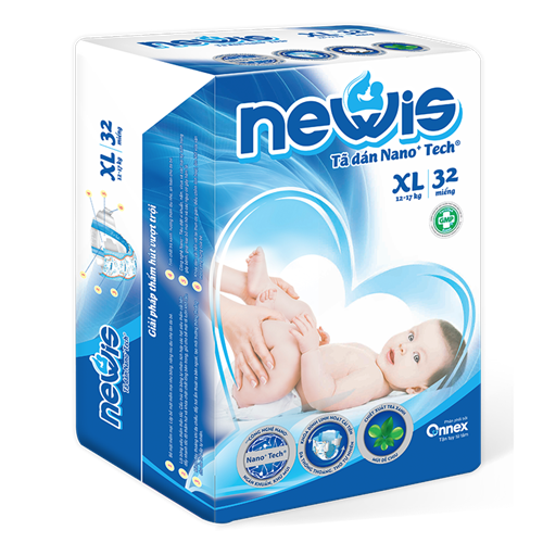 Bán Tã - Bỉm dán Newis XL32 (12-17kg)