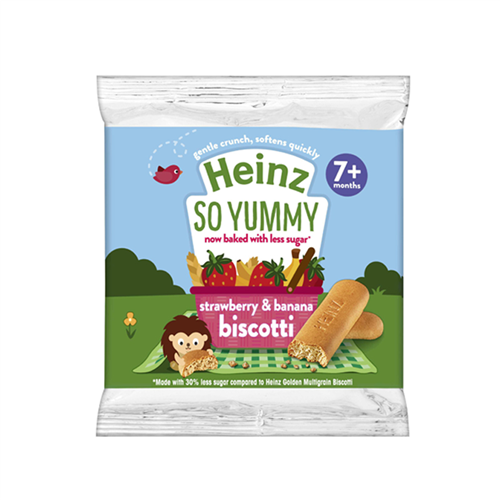 Bán Bánh quy vị dâu và chuối (ít đường) Heinz 60g (7M+)