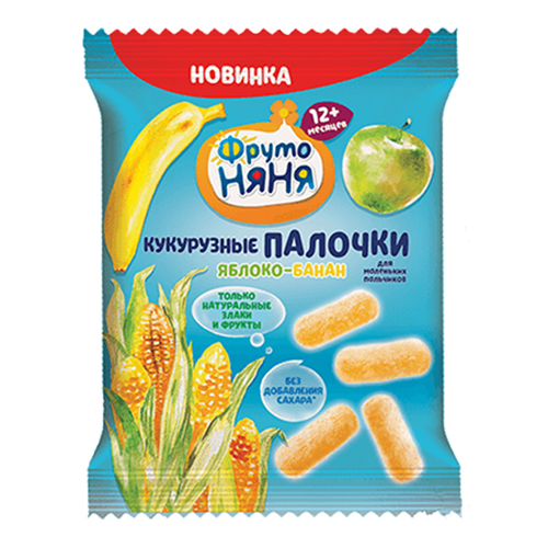 Bán Bánh que ăn dặm Fruto vị táo, chuối (20g)