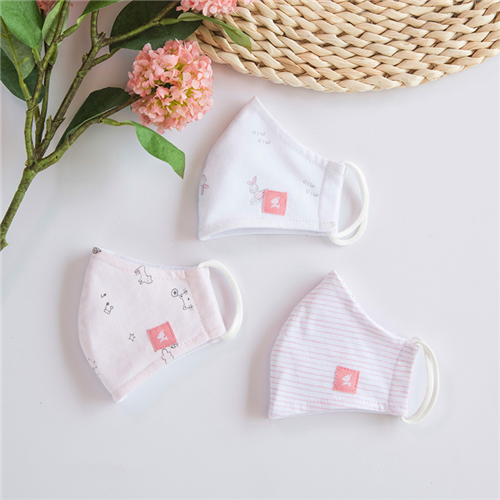 Bán Khẩu trang trẻ em Miomio màu hồng (3 chiếc/set)