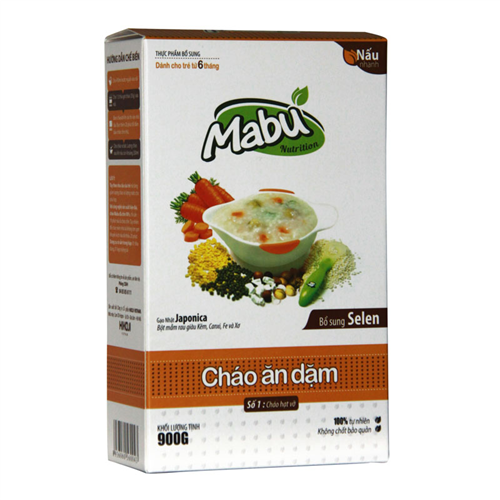 Bán Cháo ăn dặm Mabu số 1 hạt vỡ (900g)