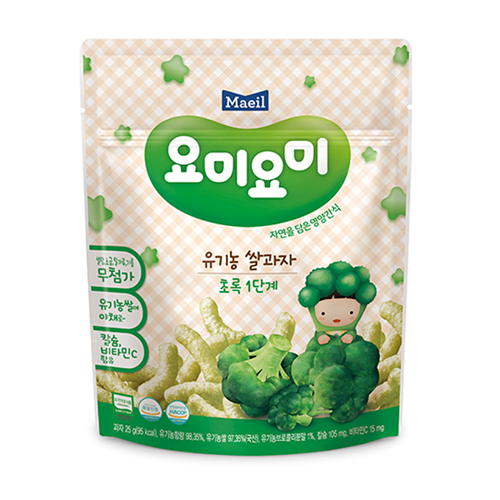 Bán Bánh gạo Organic Yummy Yummy súp lơ xanh 7M (25g)