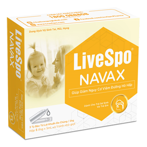Bán Dung dịch vệ sinh tai, mũi, họng trẻ em LiveSpo NAVAX (5 ống x 5ml)