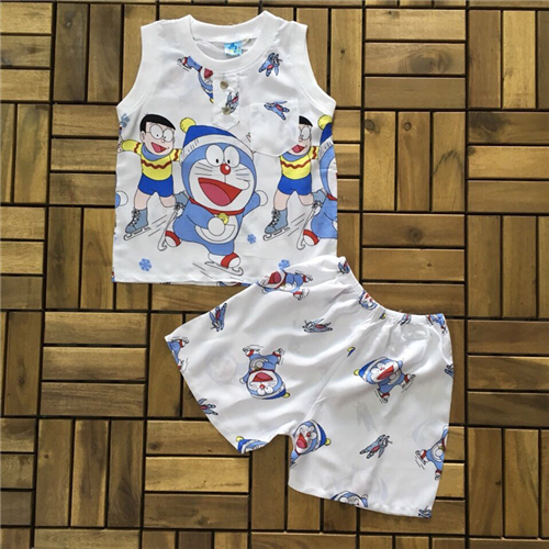 Bán Bộ đồ lanh sát nách bé trai (1-8T)
