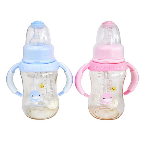 Bán Bình sữa Kuku 5835 150ml (nhựa PES, có tay cầm)
