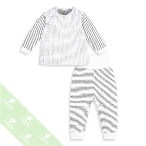 Bán Bộ cài lệch dài tay màu ghi Lullaby NH23-19