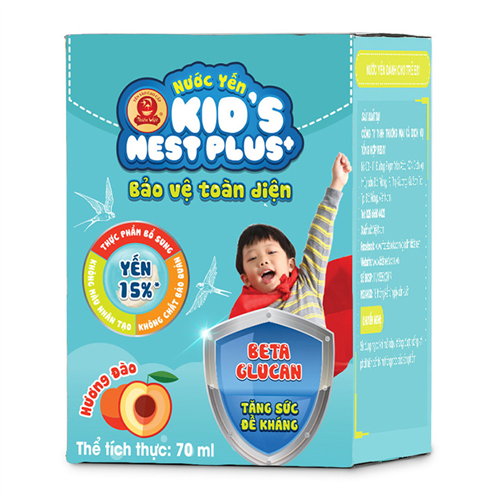 Bán Nước yến Kid's Nest Plus+ hương đào (70ml)