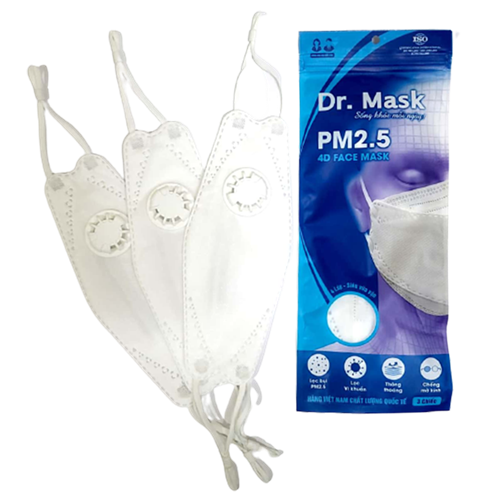 Bán Khẩu trang 4DS2 có van thở Dr. Mask (3c/túi)